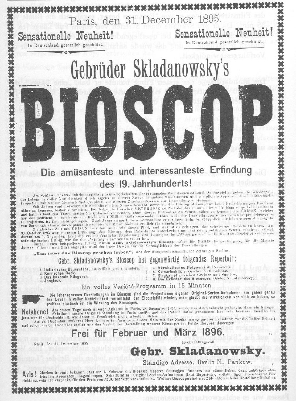 Bioscop Skladanowsky